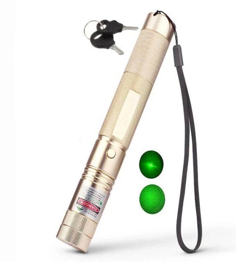 Laser vert haute puissance 10000m, Faisceau ultra lumineux, batterie rechargeable, Parfait pour astronomie et plein air.